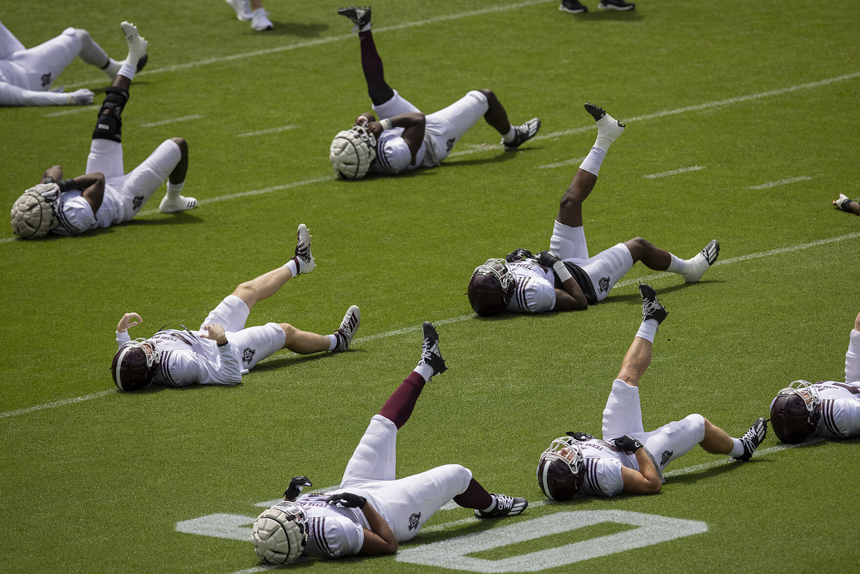 Spring football practice